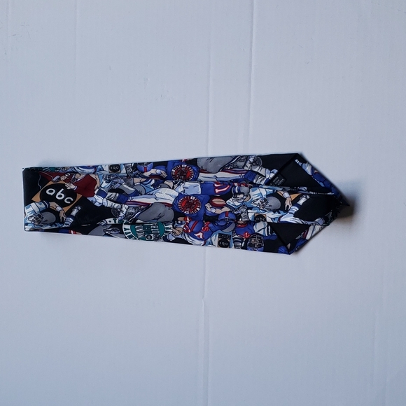 Monday Night Football NFL ABC 25th Anniversary 100% Silk Tie By Nicole Miller - Picture 2 of 5